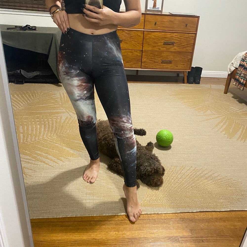 BlackMilk Black Galaxy Leggings